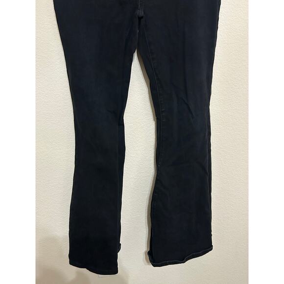 Judy Blue Size 11/30 Pull On Super Jeans Black Flare Leg Denim Pants - Picture 4 of 9